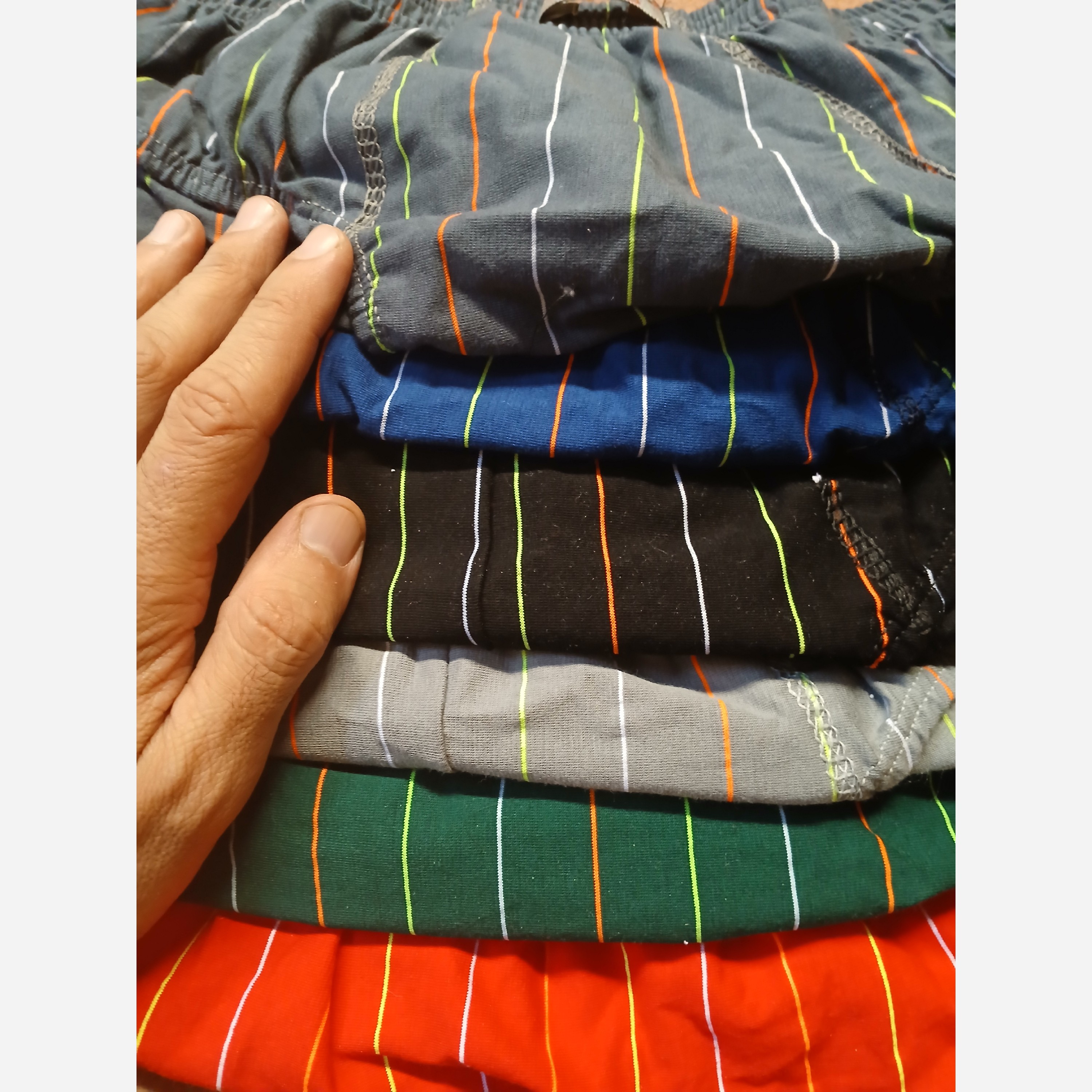 شورت اسلیپ مردانه راه راه L xl 2xl 3xl نخی نخی
