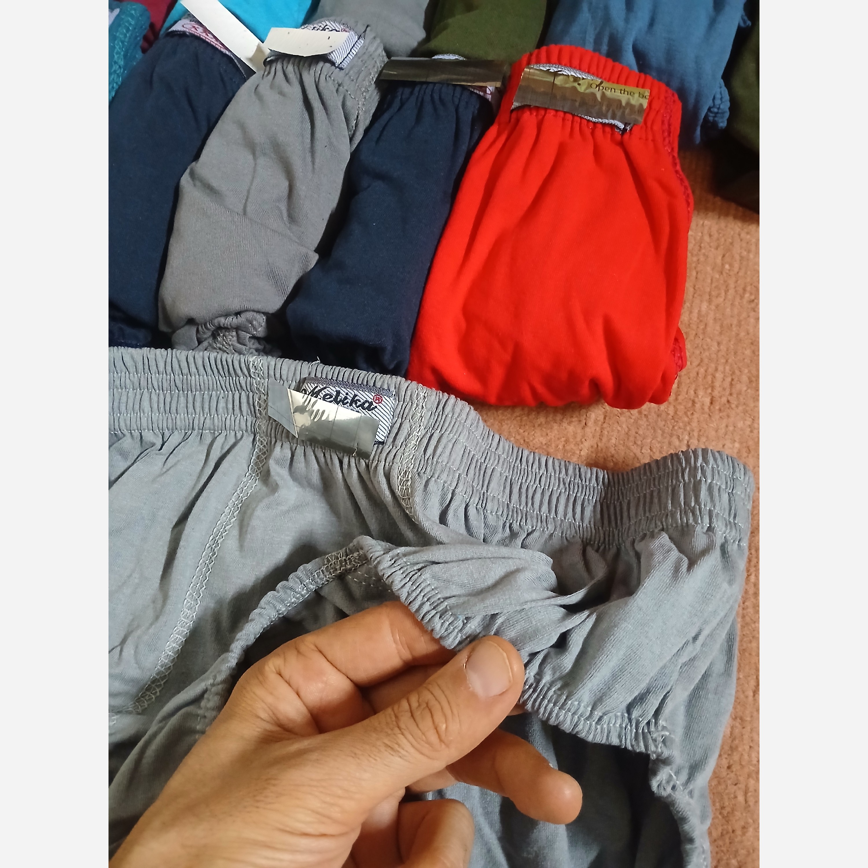 شورت اسلیپ مردانه نخی شطرنجی L xl xxl xxxl