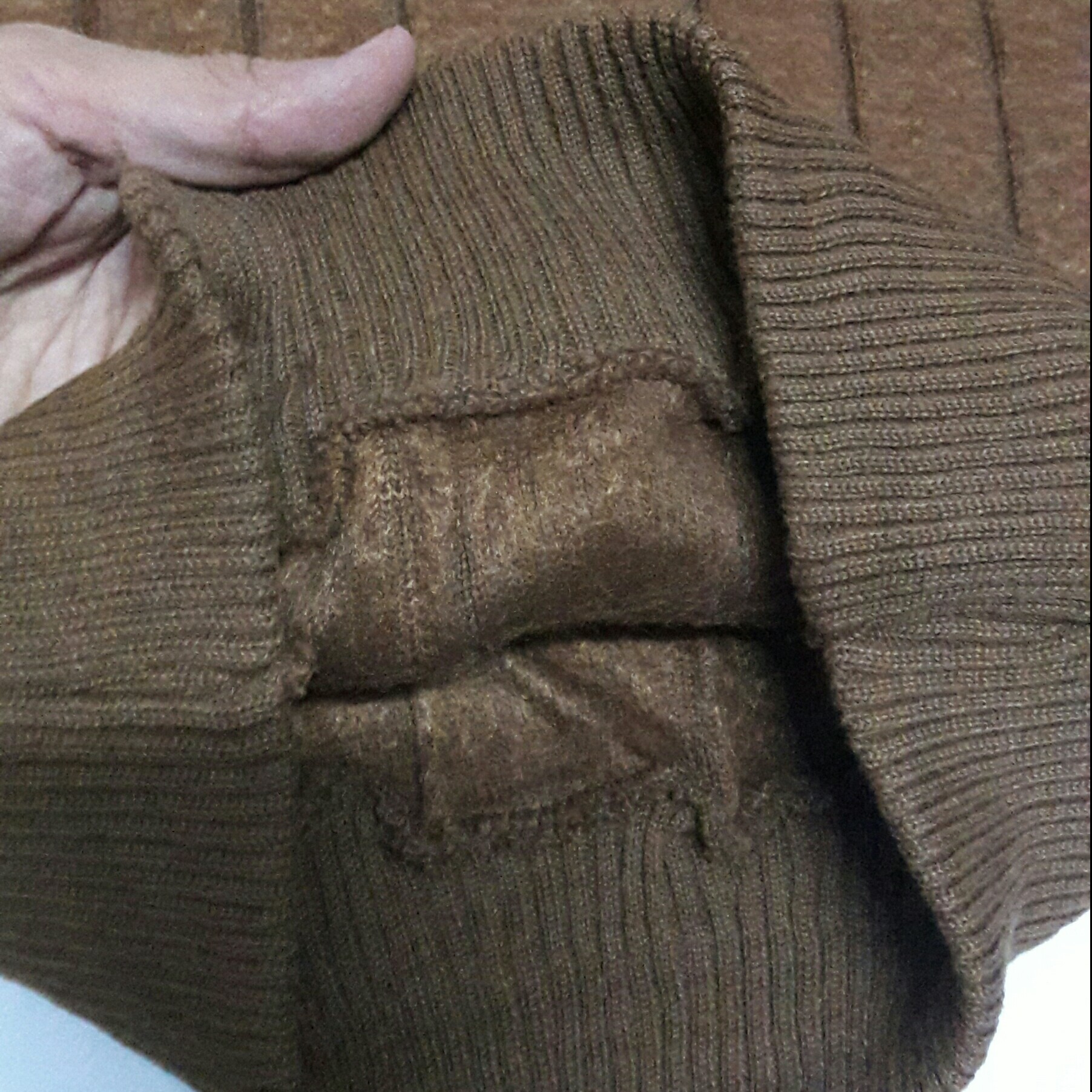 بلوز جلیقه شلوار مردانه سه تیکه باهم پشم شتری گرمکن