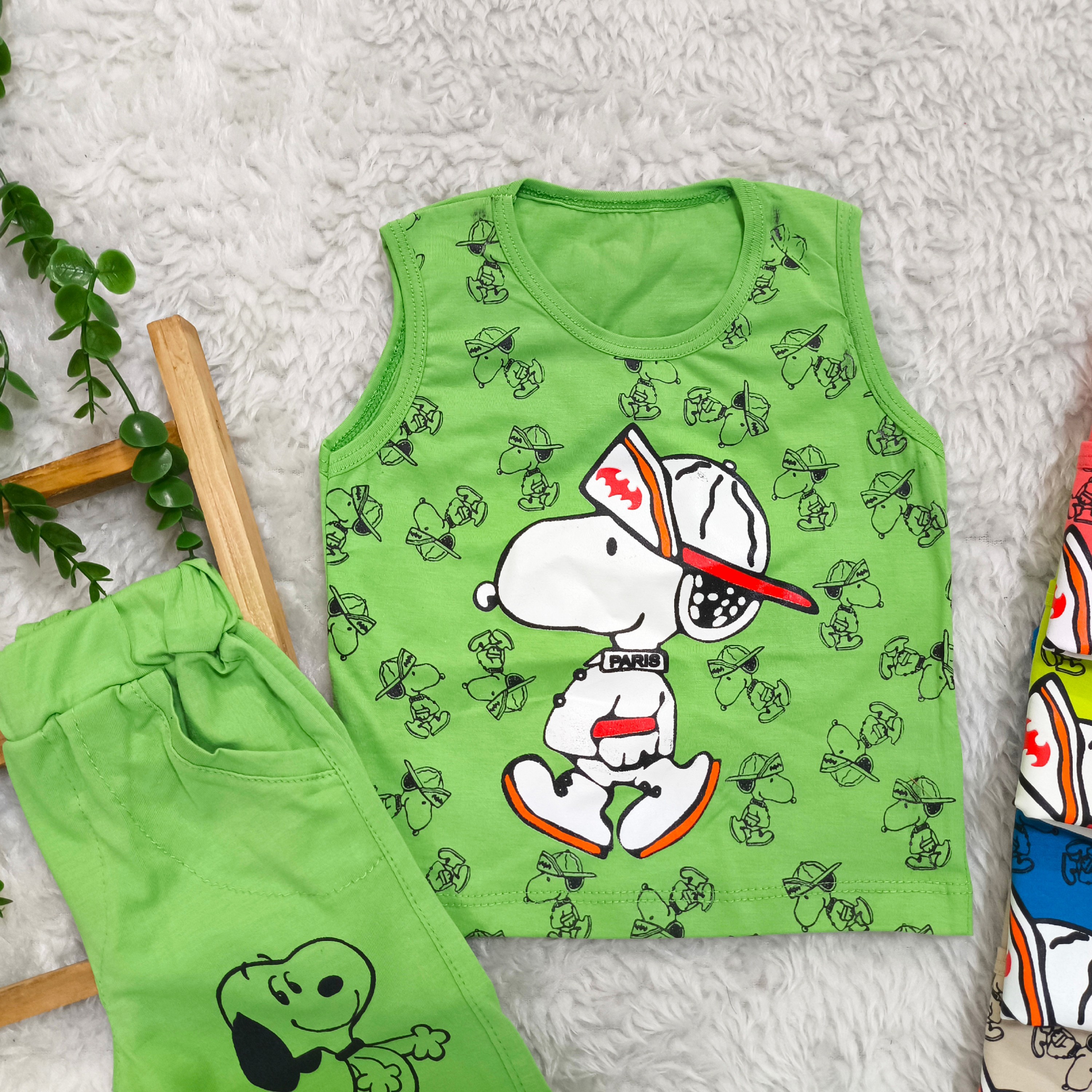 حراج تاپ شلوارک پسرانه عیدانه ست اقتصادی اسنوپی