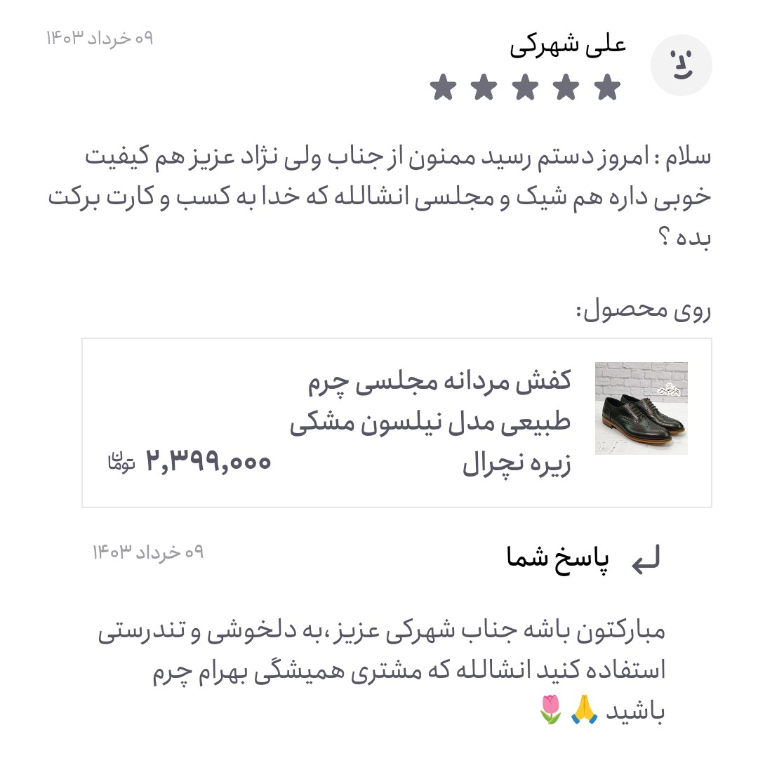 کفش مردانه مجلسی چرم طبیعی مدل نیلسون مشکی زیره نچرال