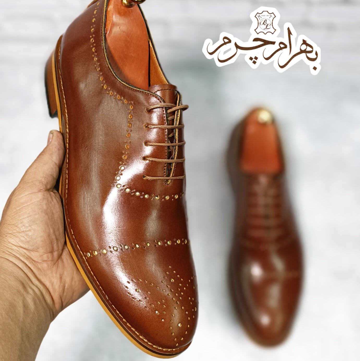 کفش مردانه مجلسی چرم طبیعی دست دوز مدل ماتادور