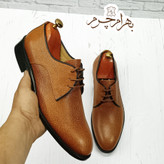 کفش مردانه مجلسی چرم طبیعی مدل آریزونا عسلی تک سایز