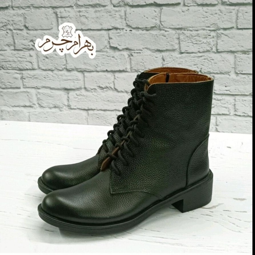 نیم بوت زنانه اسپرت چرم طبیعی مدل مونیکا