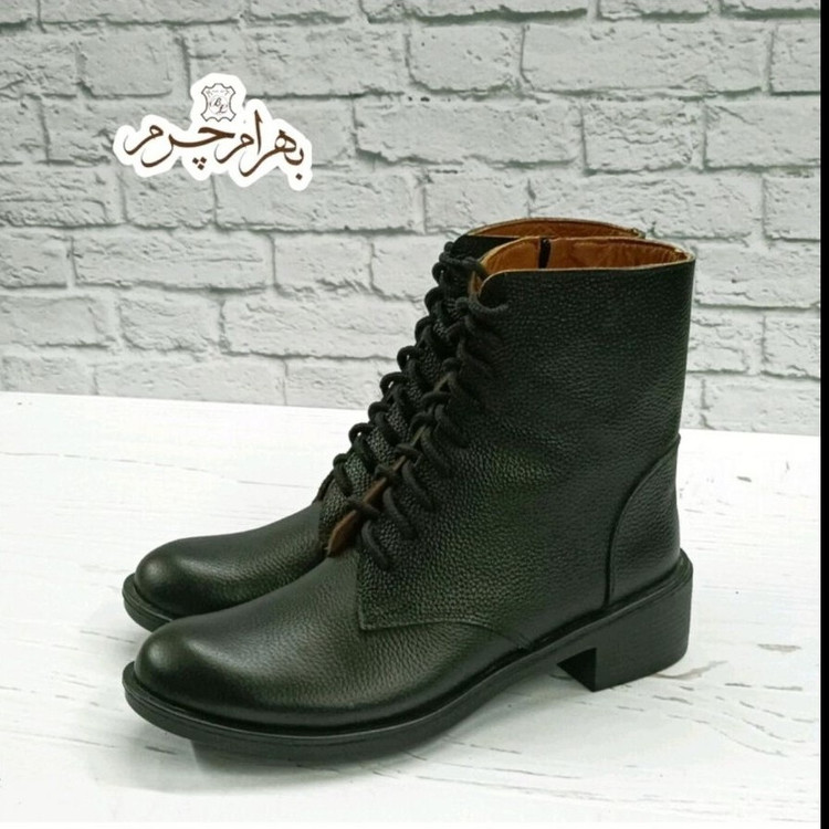 نیم بوت زنانه اسپرت چرم طبیعی مدل مونیکا