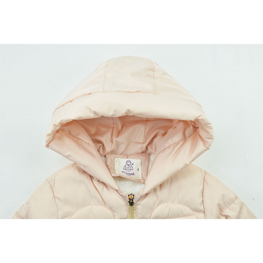 کاپشن دخترانه پاپیونی کرم کد 11918