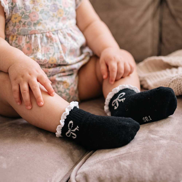 جوراب دخترانه پاپیونی کد 9678
