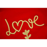 بلوز دخترانه قرمز LOVE کد 10911