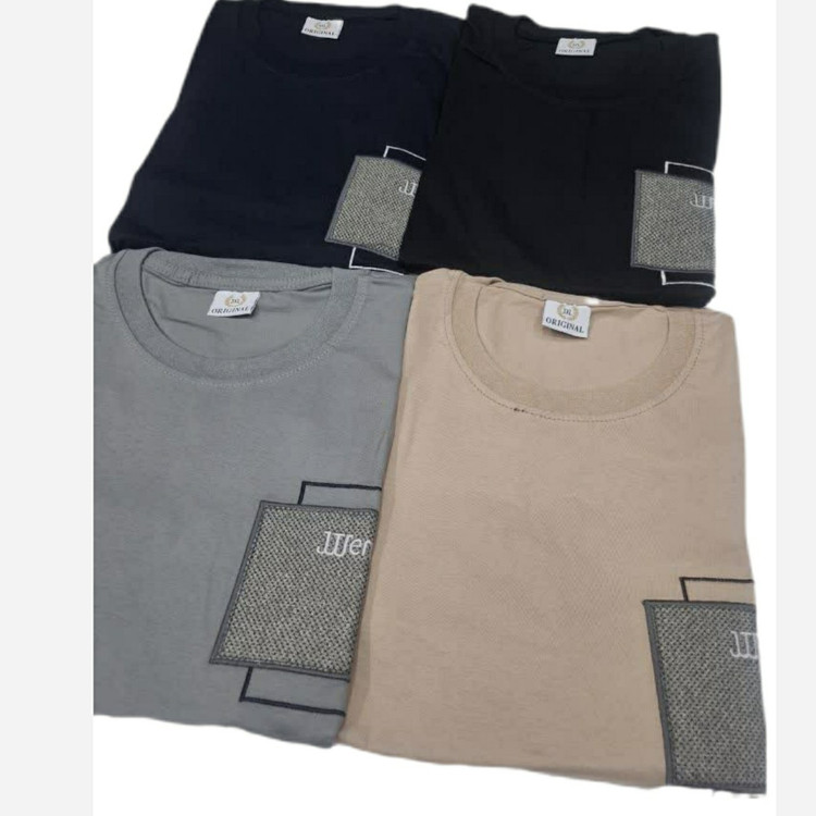 تیشرت مردانه جیب نما تیشرت جنس نخ پنبه سایز XL تا 4XL رنگبندی 6 رنگ تیشرت مردانه