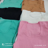 کراپ آستین کوتاه آستین پیله جنس کبریتی کراپ آستین پیله فری سایز مناسب از 38 تا 44 کراپ دخترانه کراپ زنانه کراپ کبریتی