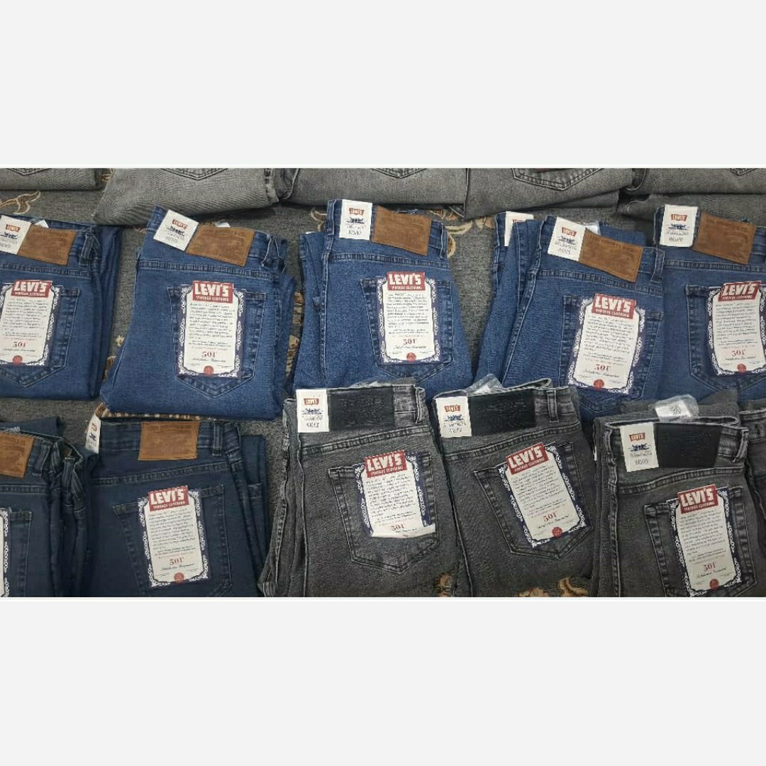 شلوار جین مردانه سایز 30تا 36 شلوار لی آبی شلوار جین ساده