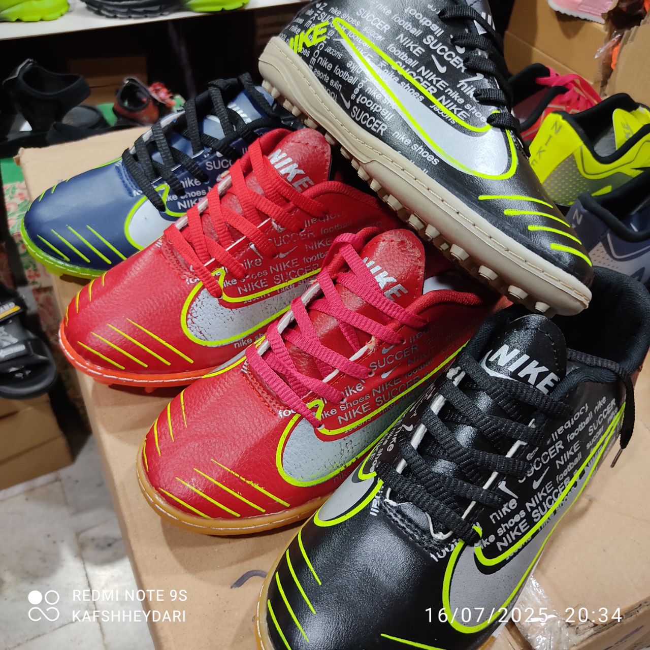 کفش فوتبال مردانه نایک NIKE SUCCER استوک بلند چمن طبیعی مدل 1