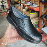 کفش طبی تمام چرم مردانه مدل ساعتی (چرم طبیعی)