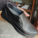 کفش طبی تمام چرم مردانه مدل ساعتی (چرم طبیعی)