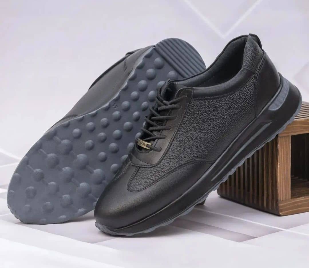 کفش اسپرت بندی کلاسیک تمام چرم مردانه چرم تبریز اصل