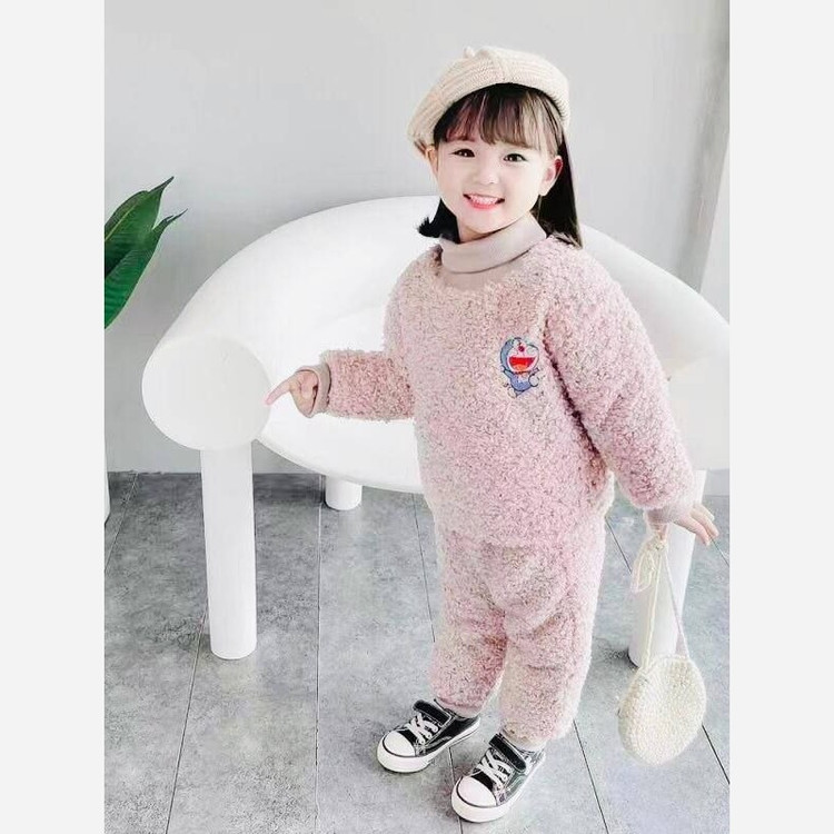 ست بلوز و شلوار بچگانه وارداتی سه لایه بره ای