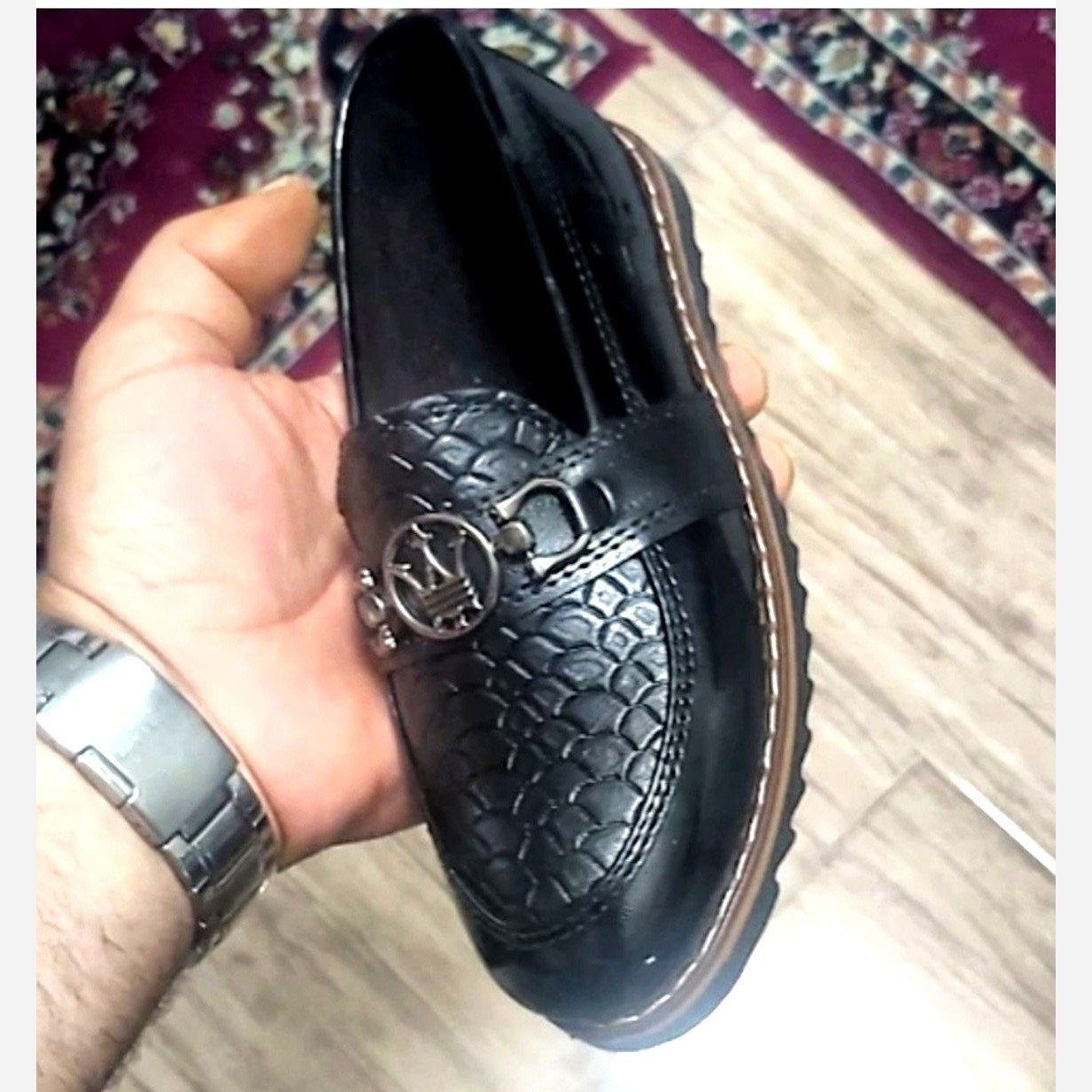 کفش پسرانه بچگانه مجلسی ورنی