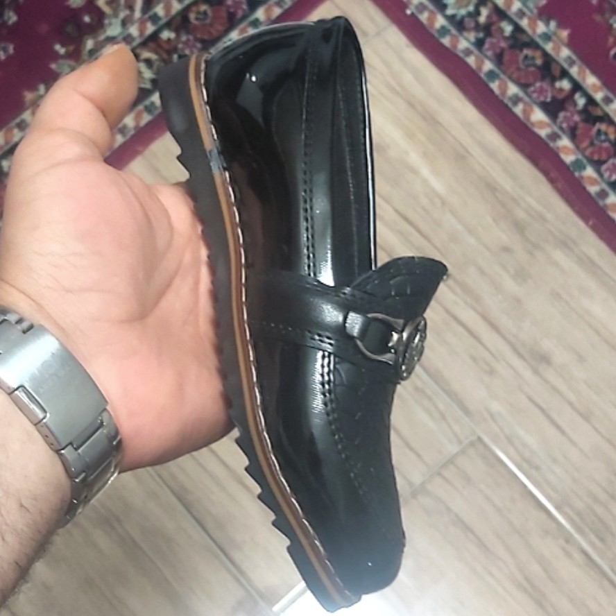 کفش پسرانه بچگانه مجلسی ورنی