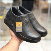 کفش مردانه تمام چرم طبیعی طبی برند رخشی مشکی زیره تزریق40تا45 (پس کرایه)