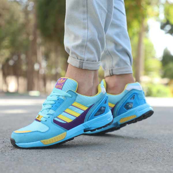 کتونی مردانه zx8000 آرکا آبی زرد(سایزبندی 41تا44)