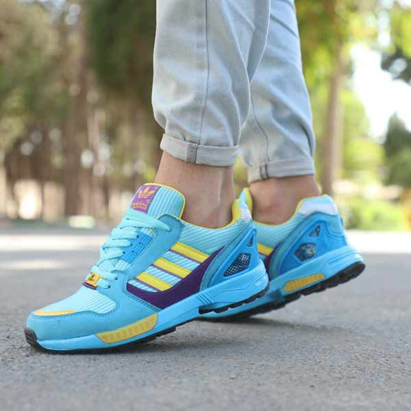 کتونی مردانه zx8000 آرکا آبی زرد(سایزبندی 41تا44)