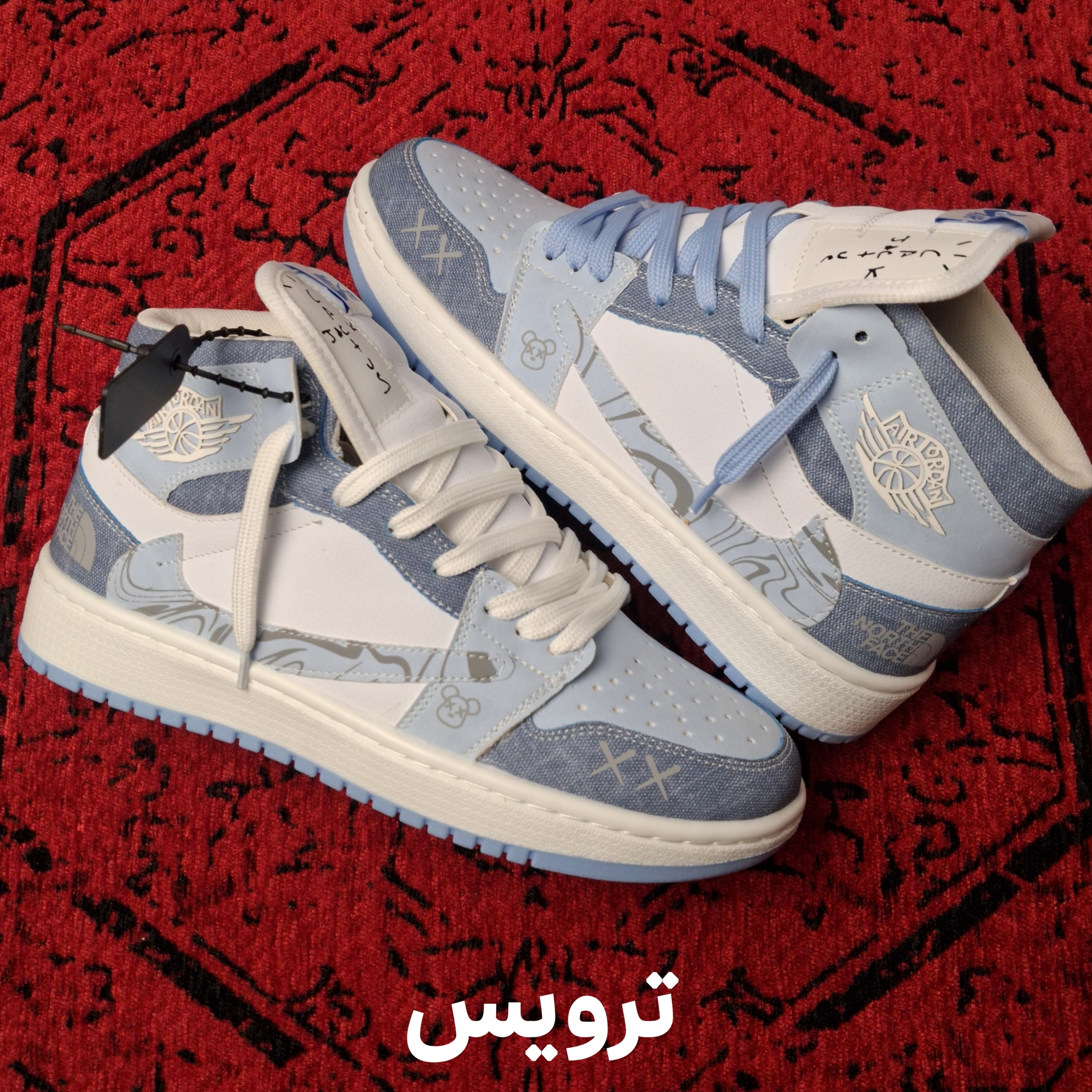 کتونی نایک جردن وان ساقدار آبی طرح لی