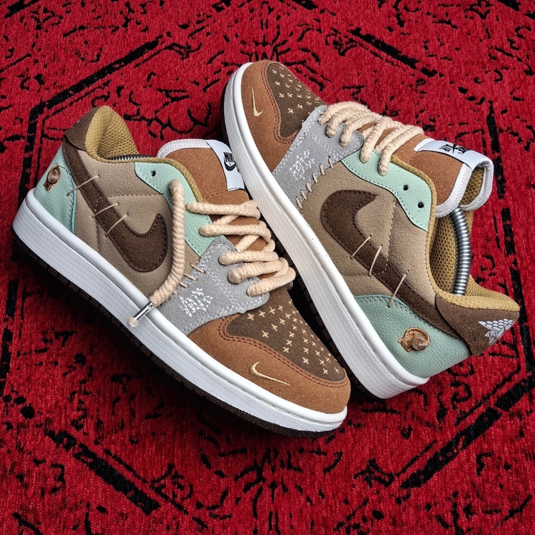 کتونی نایک جردن وان وودو قهوه ای Nike Jordan1 Voodoo