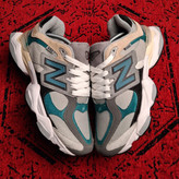 کتونی نیوبالانس 9060 طوسی کرم سبز مردانه New Balance 9060