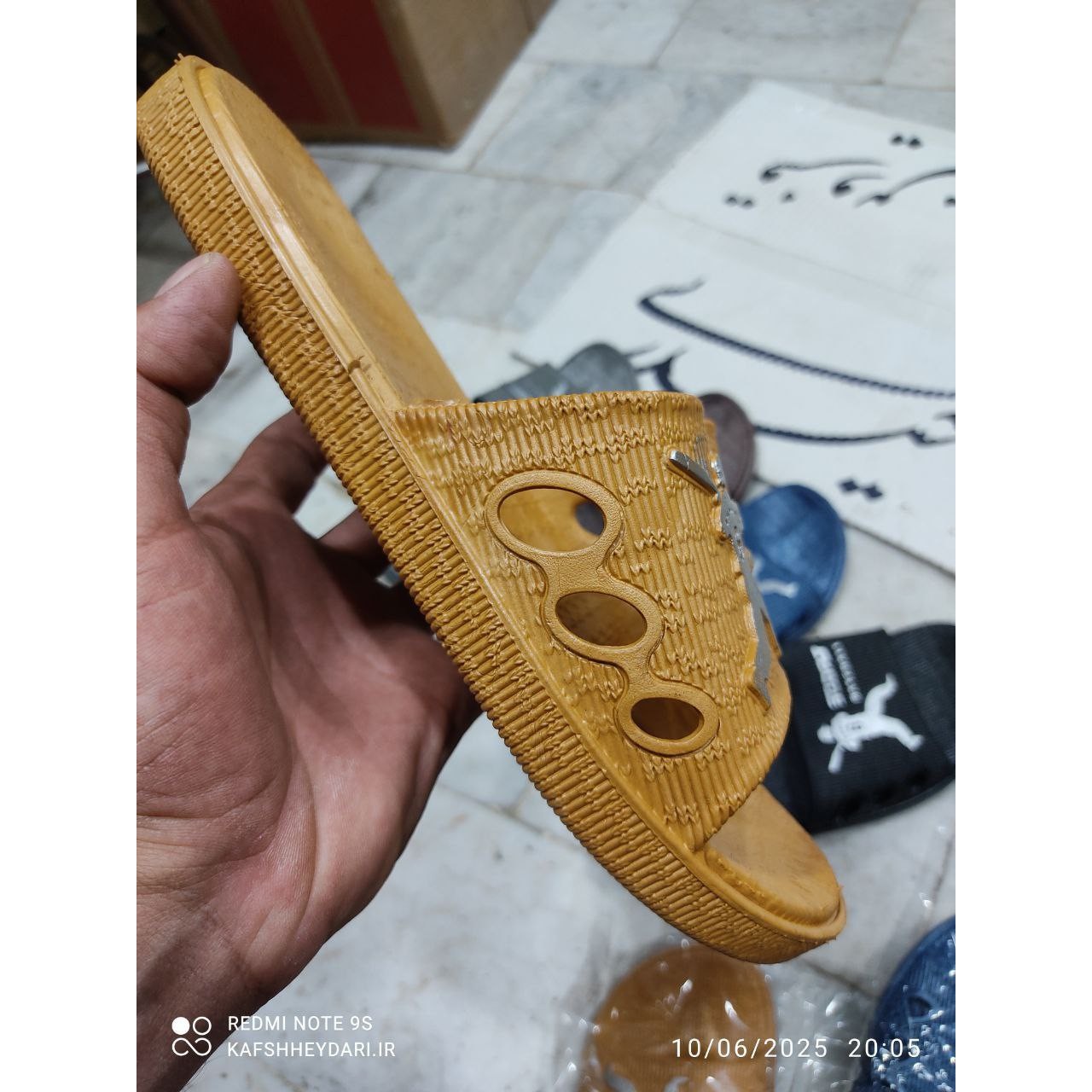 دمپایی نرم ژله ای مردانه ضد لغزش مدل بیسبال مدل 1