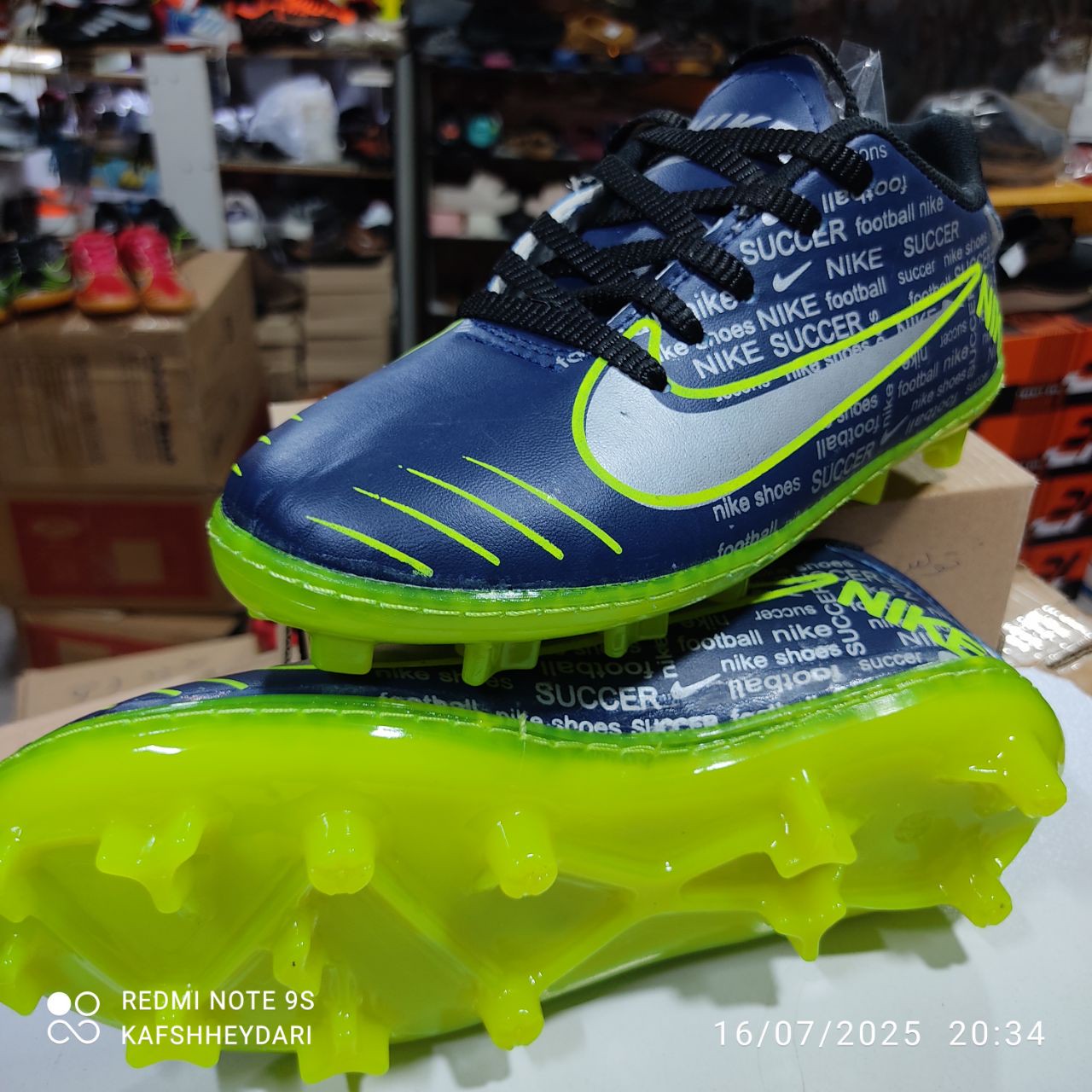 کفش فوتبال مردانه نایک NIKE SUCCER استوک بلند چمن طبیعی مدل 1