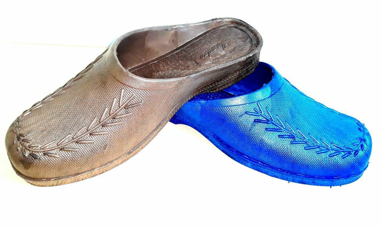 دمپایی روبسته زنانه اوزاکا ژله ای ایربولینگ طرح گندم دمپایی سرویس حمام