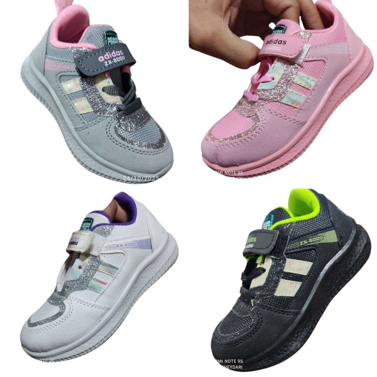کتانی آدیداس دو خط دخترانه zx8000
