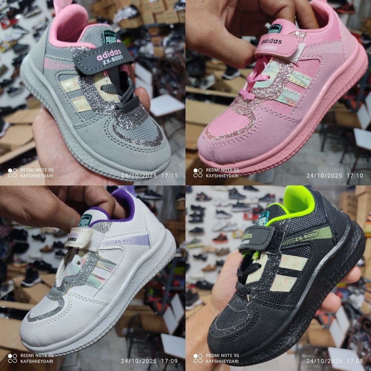 کتانی آدیداس دو خط دخترانه zx8000