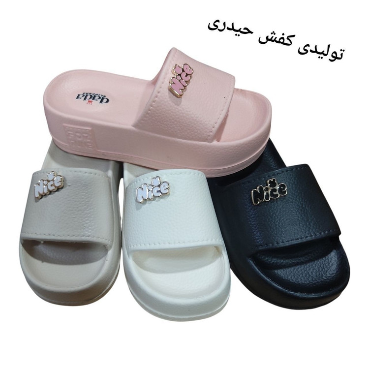 دمپایی لژدار زنانه زیره پهن مواد نرم