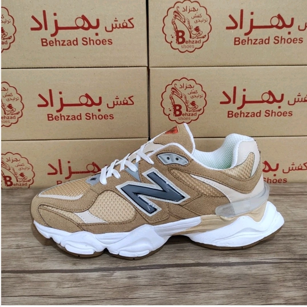 کتونی نیوبالانس 9060 کرم سفید مردانه بزرگپا 41 تا 48