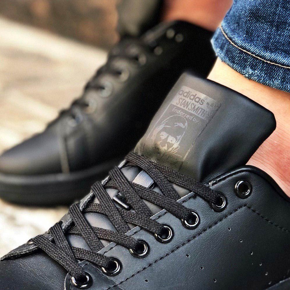 کتونی مدل استن اسمیت اسپرت مردانه و زنانه رنگ مشکی تمام سایز 37 تا44 Adidas stan smith
