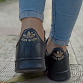 کتونی مدل استن اسمیت اسپرت مردانه و زنانه رنگ مشکی تمام سایز 37 تا44 Adidas stan smith