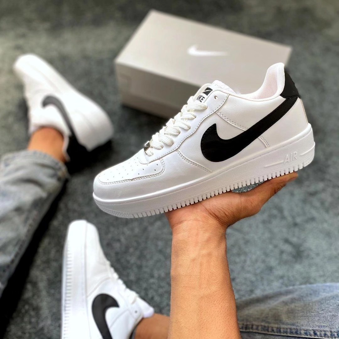 کتونی مدل نایک ایرفورس اسپرت مردانه و زنانه رنگ سفید نایک مشکی سایز 41تا44 Nike Air Force