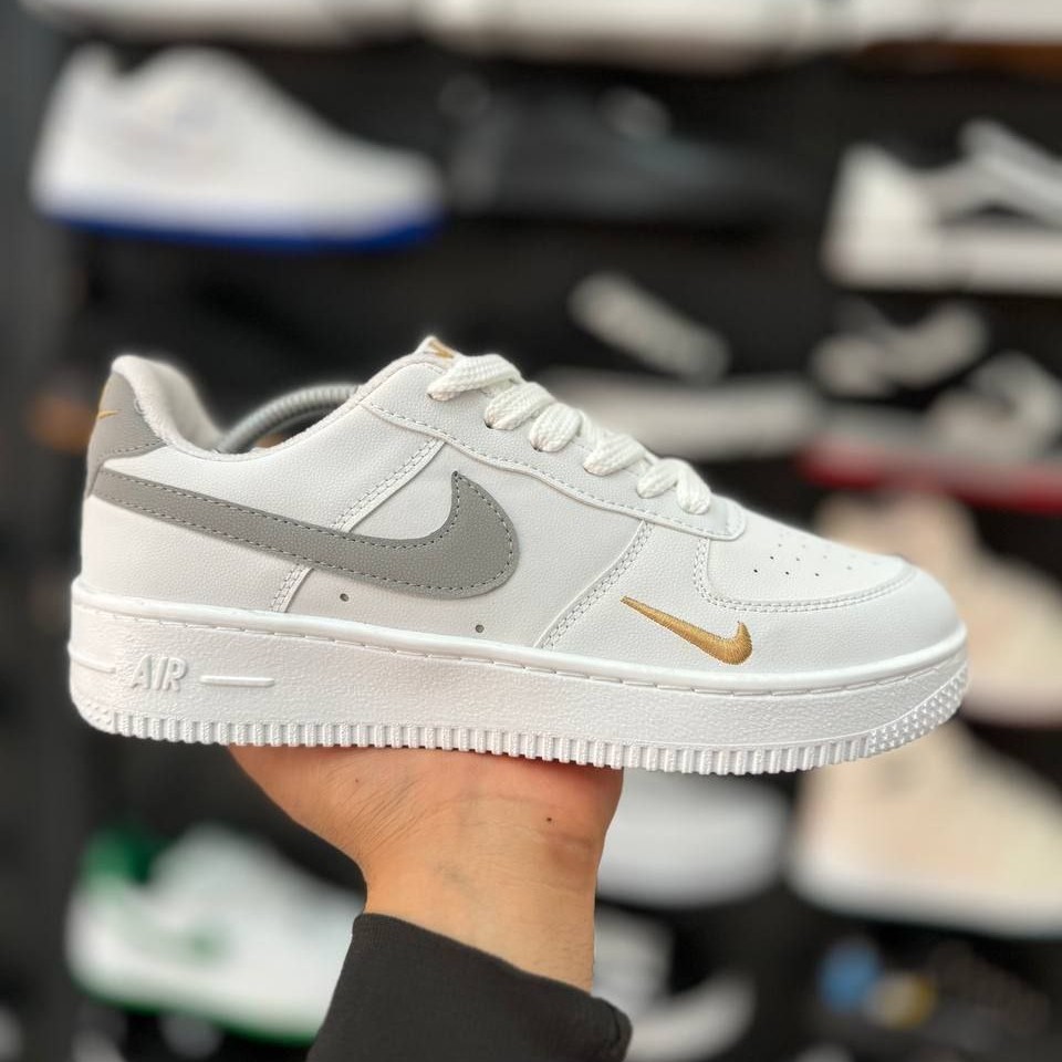 کتونی نایک ایرفورس مردانه و زنانه Nike Airforce رنگ بندی سفید و مشکی کرم و ... اسپرت 37 تا 44