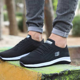 کتونی اسکچرز جورابی راحتی مردانه و زنانه ست مشکی تمام Skechers اسپرت رانینگ