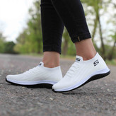 کتونی اسکچرز جورابی راحتی مردانه و زنانه ست مشکی تمام Skechers اسپرت رانینگ
