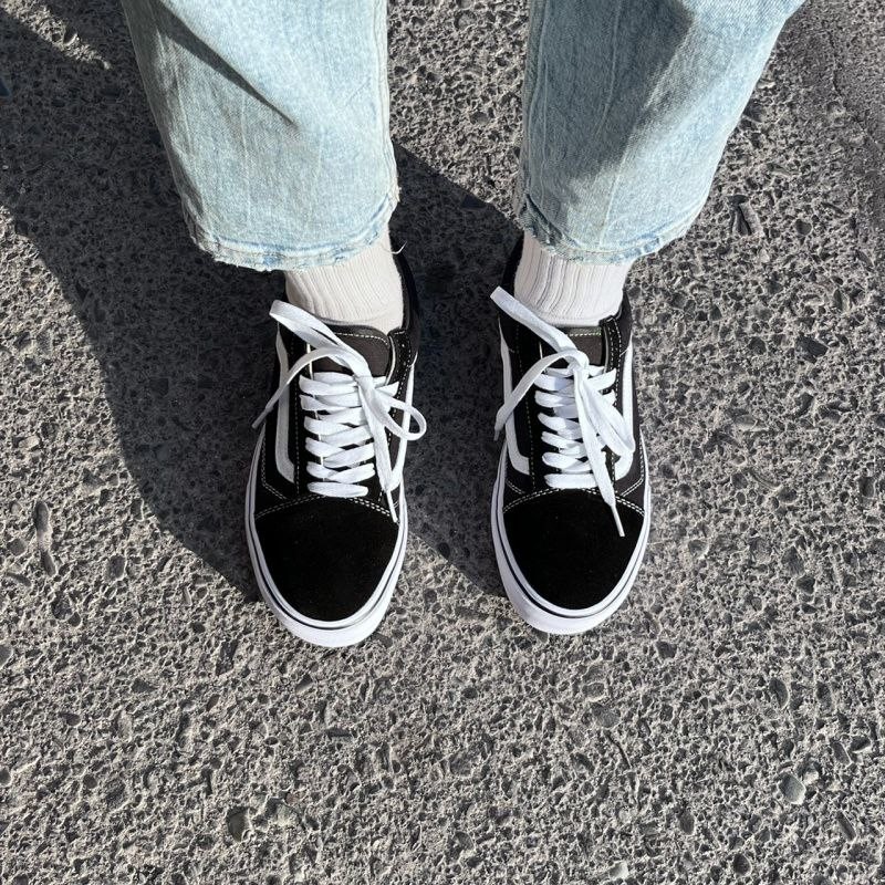 کفش کتونی ونس اولد اسکول vans old school مشکی سفید مردانه و زنانه ست