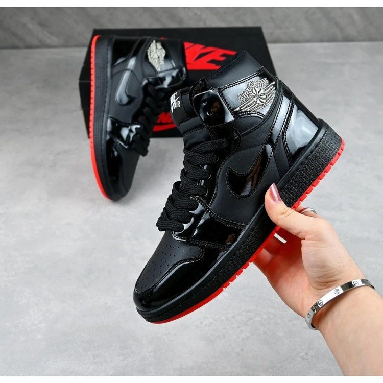 کتونی نایک جردن طوسی سورمه ای ساق Nike Jordan اسپرت