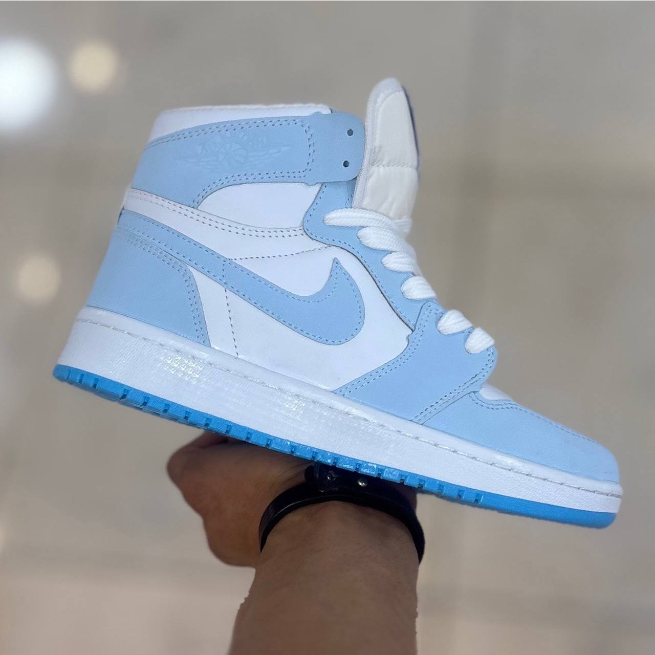کتونی نایک جردن طوسی سورمه ای ساق Nike Jordan اسپرت
