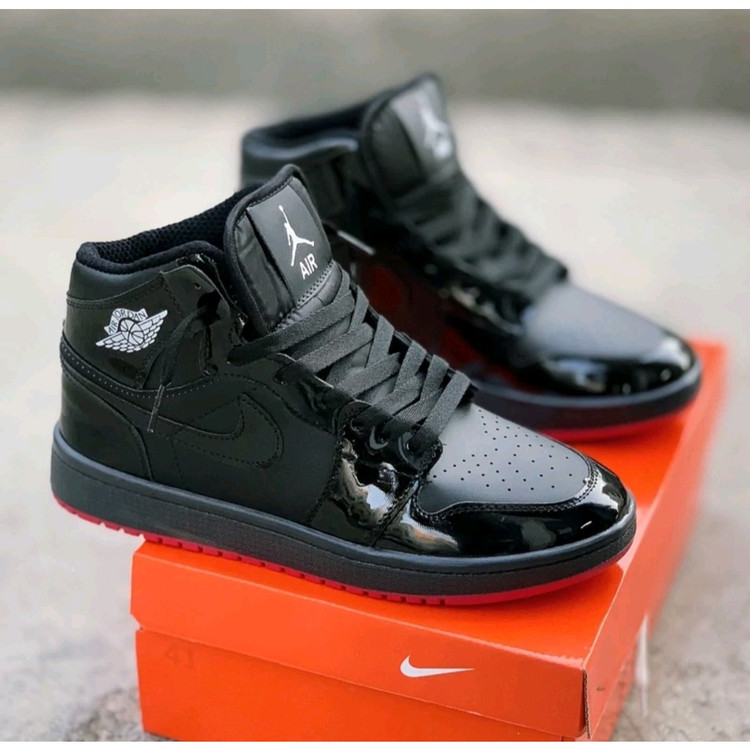 کتونی نایک جردن طوسی سورمه ای ساق Nike Jordan اسپرت
