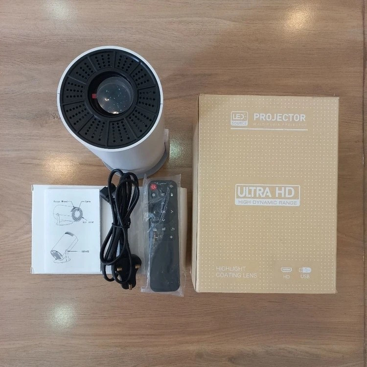ویدیو پروژکتور استوانه ای HY300 ULTRA HD اورجینال بهمراه کنترل قیمت عالی