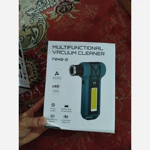 جت فن جارو شارژی دمنده و مکنده مدل F040-2 چندکاره قدرتمند کیفیت عالی