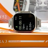 ساعت هوشمند KW52 ULTRA3 بهمراه 7 بند و ایرپاد کیفیت عالی