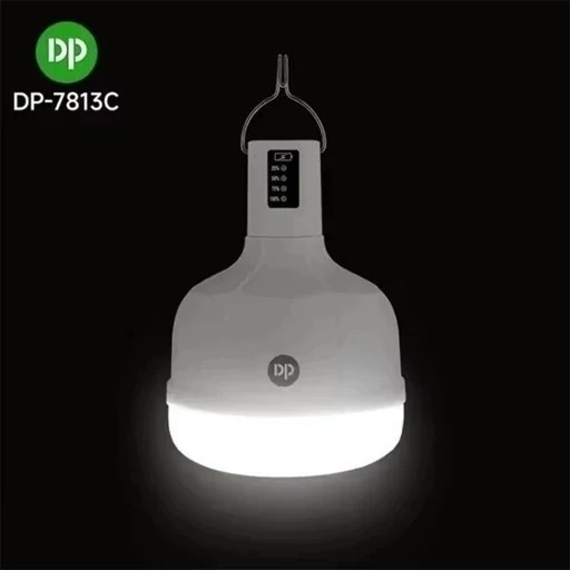 لامپ شارژی چراغ شارژی 38 وات DP7813C باتری 4000 اصلی کیفیت عالی