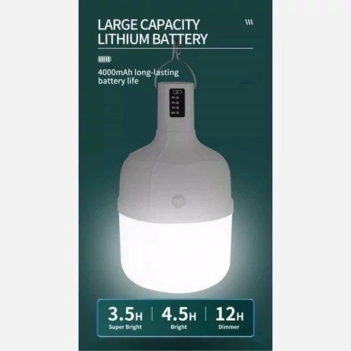 لامپ شارژی چراغ شارژی 38 وات DP7813C باتری 4000 اصلی کیفیت عالی
